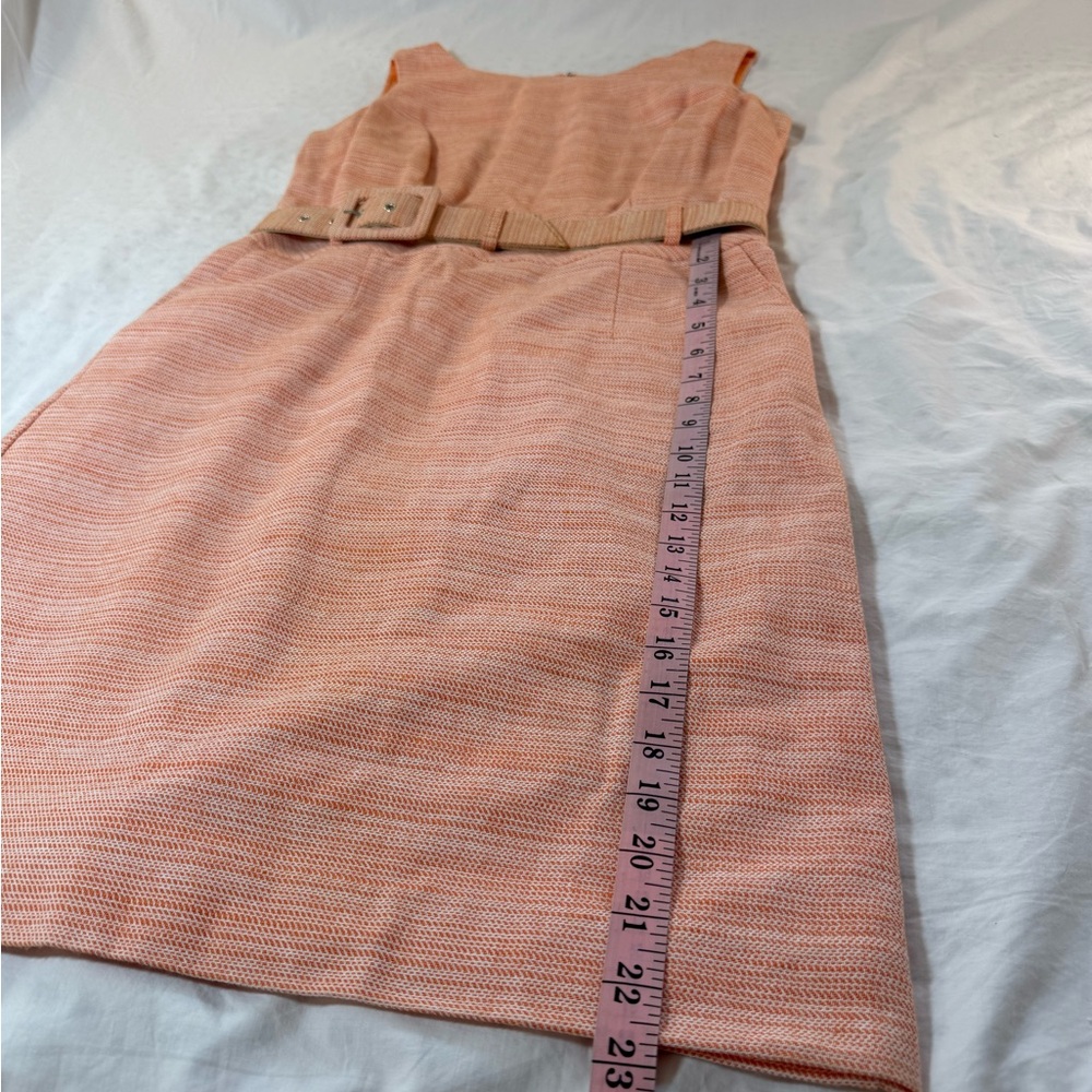 Banana Republic Peach Belted Midi Dress - Picture 6 of 8